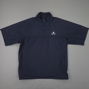 PGA Tour Windbreaker Jacket Mens Large Golf 1/4 Zip Short Sleeve Raptor Bay GC